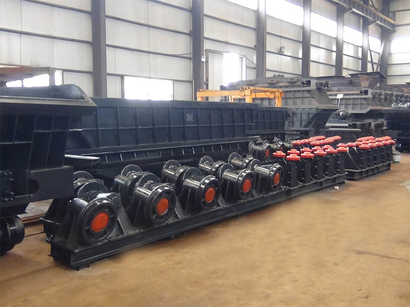 single side curved rail dumping mining wagon 9